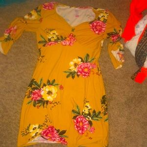 Yellow party dress